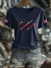 Women's UK Flag Pride Printed T-Shirt