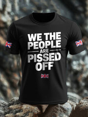 Men's UK Flag Patriotism Printed T-shirt