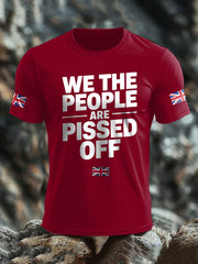 Men's UK Flag Patriotism Printed T-shirt