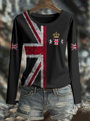 Women's UK Flag Printed T-shirt