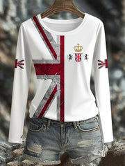 Women's UK Flag Printed T-shirt