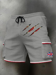 Men's UK Flag Printed Shorts