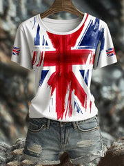 Women's UK Flag Pride Printed T-Shirt