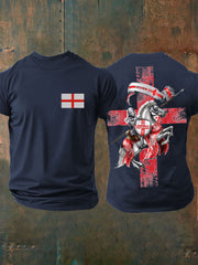 Men's United Kingdom England imitation cotton short-sleeved T-shirt