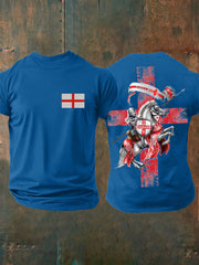 Men's United Kingdom England imitation cotton short-sleeved T-shirt