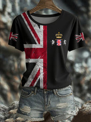 Women's UK Flag Pride Printed T-Shirt