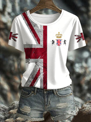 Women's UK Flag Pride Printed T-Shirt