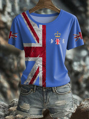 Women's UK Flag Pride Printed T-Shirt