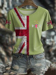 Women's UK Flag Pride Printed T-Shirt