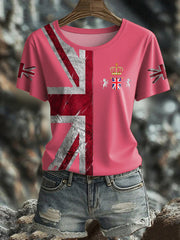 Women's UK Flag Pride Printed T-Shirt