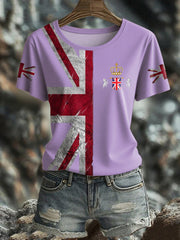 Women's UK Flag Pride Printed T-Shirt