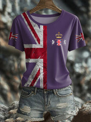 Women's UK Flag Pride Printed T-Shirt