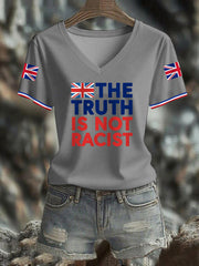 Women's The Truth Is Not Racist UK short-sleeved T-shirt