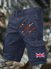 Men's UK Flag Printed Shorts