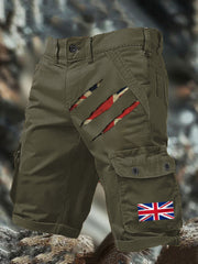 Men's UK Flag Printed Shorts