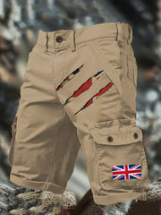 Men's UK Flag Printed Shorts
