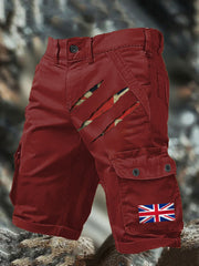 Men's UK Flag Printed Shorts