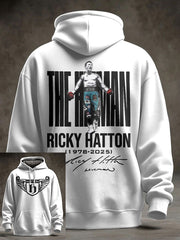 Men's Boxing Lover Rip Hitman Legend Printed Hoodie