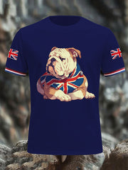 Men's Vintage England Flag Casual T-Shirt