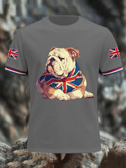Men's Vintage England Flag Casual T-Shirt