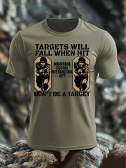 Men's British Veteran imitation cotton short-sleeved T-shirt