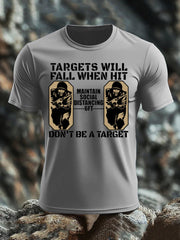 Men's British Veteran imitation cotton short-sleeved T-shirt