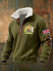 Men's United Kingdom baggy zip-up hoodie