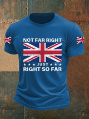 Men's Not Far Right Just Right So Far Short-sleeved T-shirt