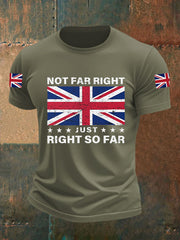 Men's Not Far Right Just Right So Far Short-sleeved T-shirt