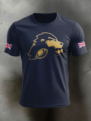 Men's UK Flag Football Printed T-shirt