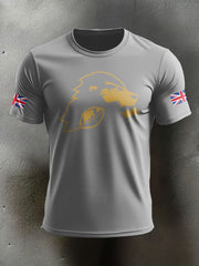 Men's UK Flag Football Printed T-shirt