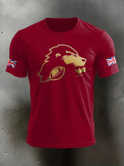 Men's UK Flag Football Printed T-shirt