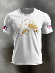 Men's UK Flag Football Printed T-shirt