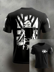 Men's UK Flag Football Printed T-shirt