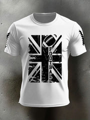 Men's UK Flag Football Printed T-shirt