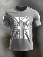 Men's UK Flag Football Printed T-shirt