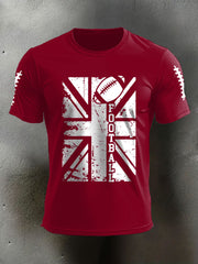 Men's UK Flag Football Printed T-shirt