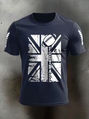 Men's UK Flag Football Printed T-shirt