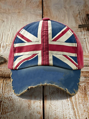 Unisex british flag patchwork Print Hat