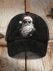 Unisex Sunglasses Santa Print Hat