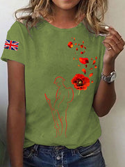 Women's Remembrance Day Lest We Forget Short Sleeve T-Shirt