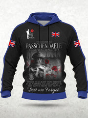 Men's Remembrance Day Lest We Forget Hoodie