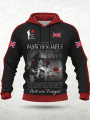 Men's Remembrance Day Lest We Forget Hoodie