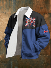 Men's Lion Flag Print Jacket
