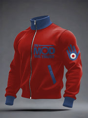 Men's Modfather UK Music Mods Lover Printed Coat