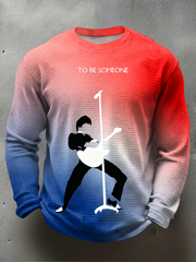 Men's Paul Weller of The Jam minimalist pop art Waffle Long Sleeve T-Shirt