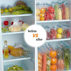 Reusable Food Sealer Zipper Bags - Great Gift!