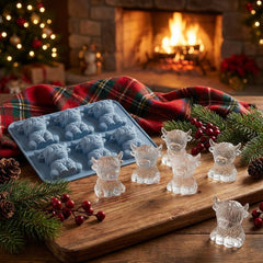 🐮 Mini Highland Cow Ice Cube Mold – Cute 3D Ice for Drinks, Parties & Gifts