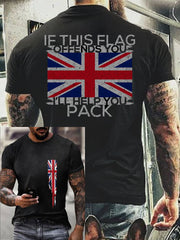 Men's Flag Print Top