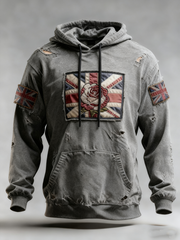 Women's British Rose Printed hoodie